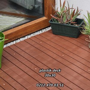 Ahşap desenli İkea zemin karosu 30x30 sök tak istoç karo plastik