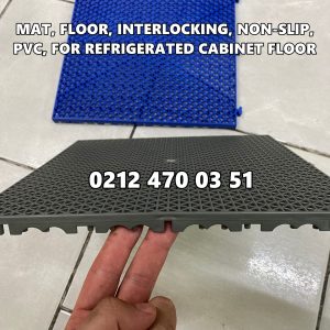 30x30 Geçmeli PVC Kaydırmaz Zemin Karosu 15 mm | Soğuk Oda ve Soğutucu Dolap Taban Izgarası