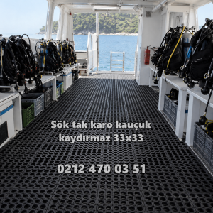 33x33 Kaydırmaz Modüler Yer Karosu – Islak ve Yağlı Zemin Izgarası