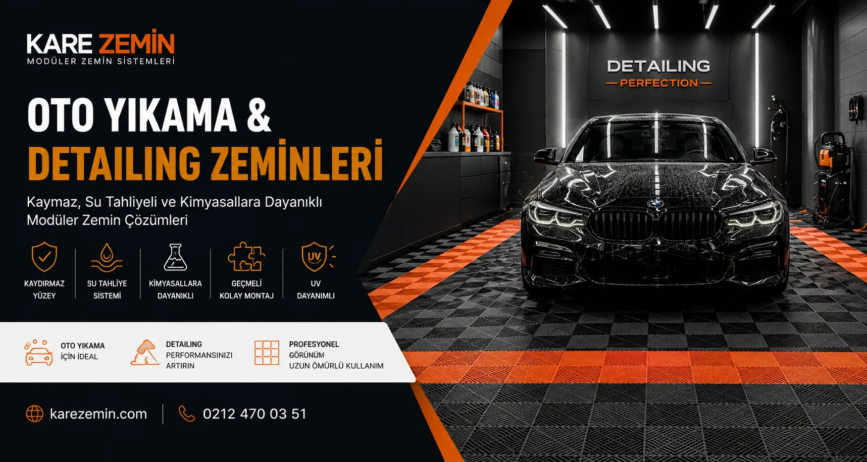 karezemin plastik karo oto yıkama detailing kare plastik döşeme üretici floor tiles 40x40 50x50 